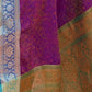 Rajwada Purple Woven Design Silk Blend Saree With Unstitched Blouse For Women