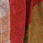 Rajwada Red Woven Design Silk Blend Saree With Unstitched Blouse For Women