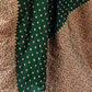 Rajwada Green Woven Design Silk Blend Saree With Unstitched Blouse For Women