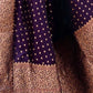 Rajwada Purple Woven Design Silk Blend Saree With Unstitched Blouse For Women
