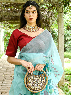 Rajwada Women Metallic Brown Moon Clutch