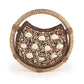 Rajwada Women Metallic Brown Moon Clutch