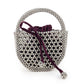 Rajwada - Purple Velvet Potli Bag Encased in Beads
