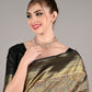 Rajwada Women Golden And White Necklace Set With Statement Earrings