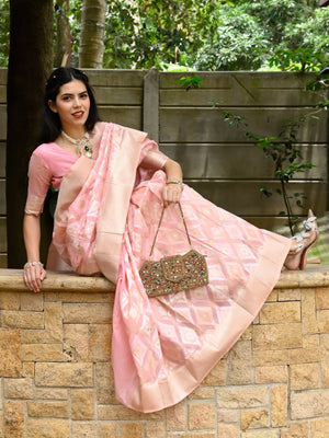 Rajwada - Golden Gems Encrusted Clutch Bag