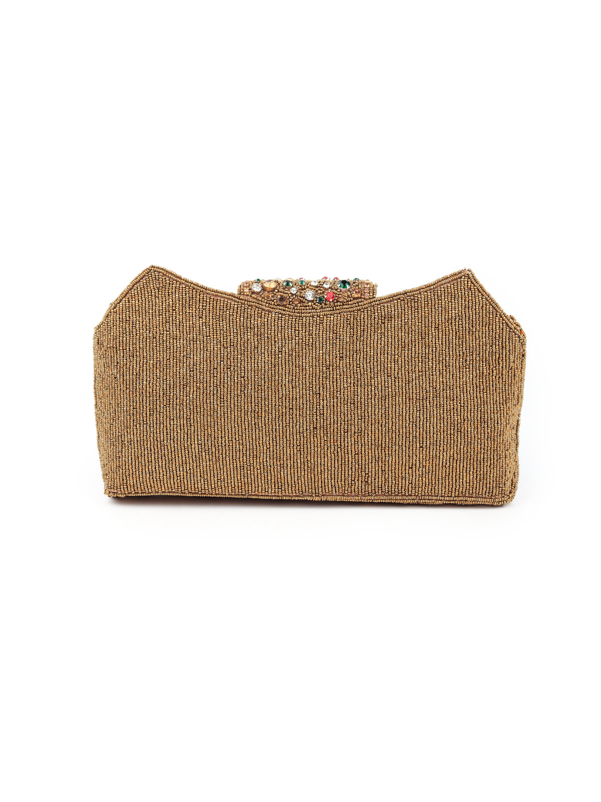 Rajwada - Golden Gems Encrusted Clutch Bag