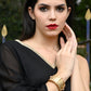 Rajwada Women Stylish White Stone Studded Gold Bracelet