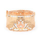 Rajwada Women Stylish White Stone Studded Gold Bracelet