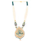 Rajwada Women White Pearls With Pendant Necklace