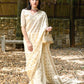 Rajwada Women Apricot Viscose Woven Saree With Unstitched Blouse