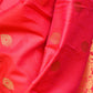 Rajwada Women Red Silk Woven Saree With Unstitched Blouse