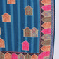 Blue Cotton Blend Embroidered Stitched Kurta Set