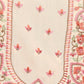 Beige Cotton Blend Embroidered Stitched Kurta Set