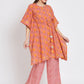 Pink Cotton Floral Printed Stitched Kurta Set