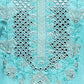 Turquoise Viscose Embroidered Stitched Kurta Set