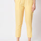 Rajwada - Light Yellow Cotton Stitched Pant