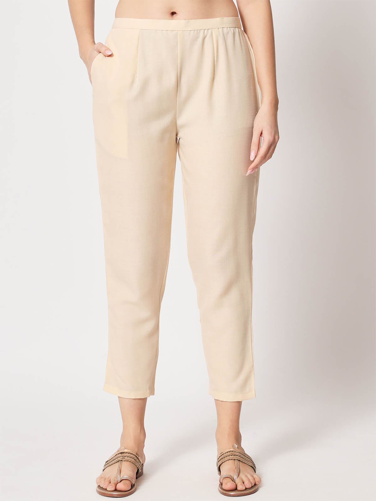Rajwada - Classic Peach Cotton Pant