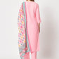 Rajwada - Beautiful Pink Cotton Printed Kurta Set