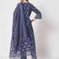 Rajwada - Blue Cotton Printed Stitched Kurta Set
