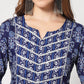 Rajwada - Blue Cotton Printed Stitched Kurta Set