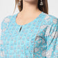 Rajwada - Stylish Blue Cotton Printed Stitched Kurta Set