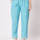 Rajwada - Stylish Blue Cotton Printed Stitched Pant
