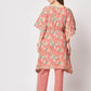 Rajwada - Stunning Pink Cotton Printed Lose Fit Stitched Kurta