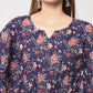 Rajwada - Beautiful Purple Cotton Printed Lose Fit Kurta