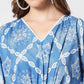 Rajwada - Stunning Blue Cotton Printed Lose Fit Kurta
