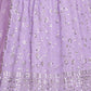Rajwada Lavender Georgette Embellished Lehenga For Women
