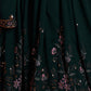 Rajwada Deep Green Georgette Embellished Lehenga For Women