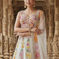 Rajwada Off White Chinon Embroidered Lehenga For Women