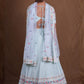 Rajwada Sky Blue Georgette Embellished Lehenga For Women