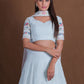 Rajwada Sky Blue Georgette Embellished Lehenga For Women