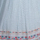 Rajwada Sky Blue Georgette Embellished Lehenga For Women