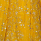 Rajwada Mustard Yellow Georgette Embellished Lehenga For Women