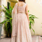 Rajwada pastel pink Georgette Embellished Lehenga For Women