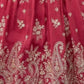 Rajwada Dark Pink Chinon Embellished Lehenga For Women