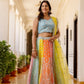 Rajwada Multicolor Georgette Embroidered Lehenga For Women