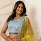 Rajwada Multicolor Georgette Embroidered Lehenga For Women