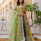 Rajwada Multicolor Georgette Embroidered Lehenga For Women