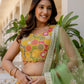 Rajwada Multicolor Georgette Embroidered Lehenga For Women