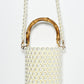 Rajwada White Pearl Embellished Potli For Women