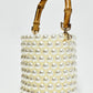 Rajwada White Pearl Embellished Potli For Women