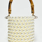 Rajwada White Pearl Embellished Potli For Women