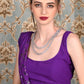 Rajwada Women Grey Faux Stones Studded Choker Necklace Set