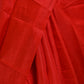 Red Silk Blend Plain Saree
