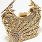 Rajwada Golden Alloy Embellished Hand Bag For Women