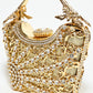 Rajwada Golden Alloy Embellished Hand Bag For Women