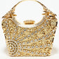 Rajwada Golden Alloy Embellished Hand Bag For Women